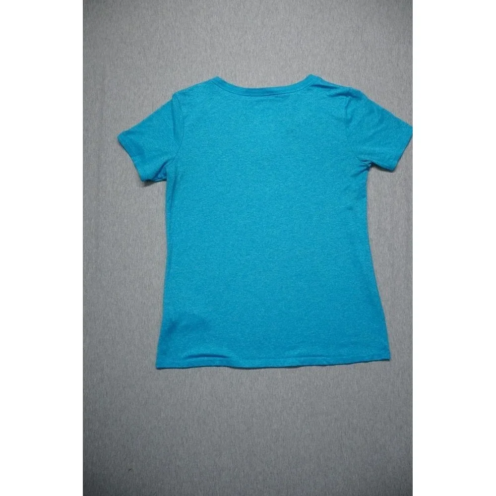 Nike Pro Shirt Womens Medium Blue‎ Short Sleeve Scoop Neck Dri Fit